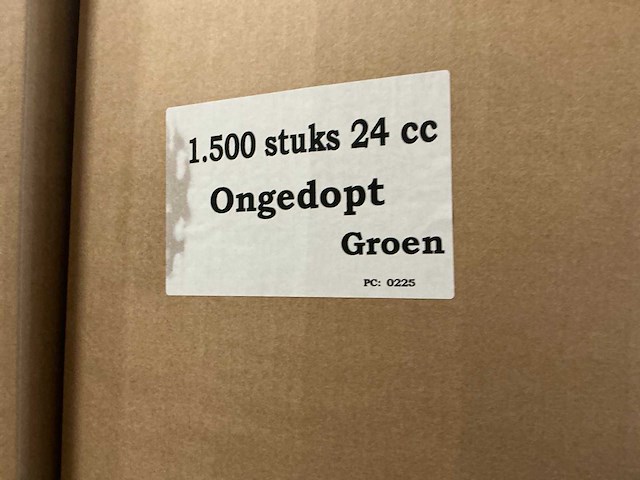 Partij bloemenflesjes ongedopt 24cc met dop (36000x) - afbeelding 5 van  5