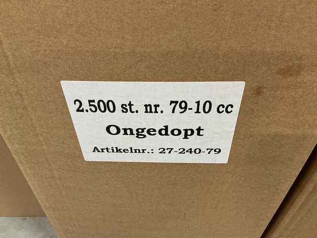 Partij bloemenflesjes ongedopt met dop (47500x) - afbeelding 5 van  5