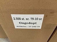 Partij bloemenflesjes ongedopt met dop (47500x) - afbeelding 5 van  5