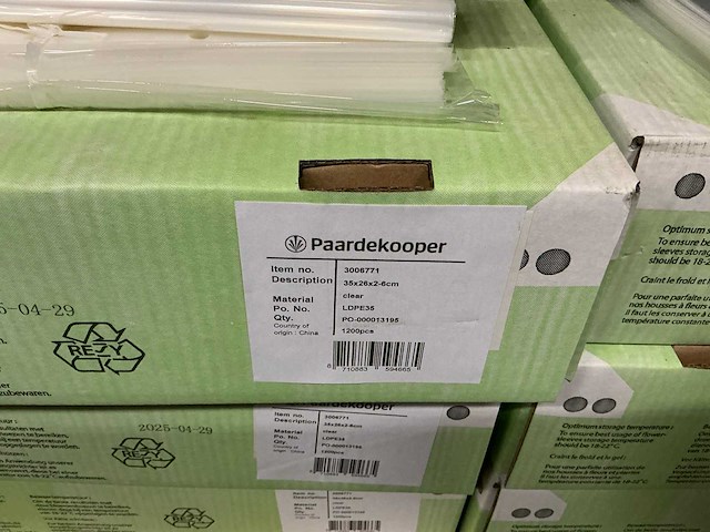 Partij bloemenhoezen 35x26x2-6cm clear ldpe35 (10800x) - afbeelding 3 van  3