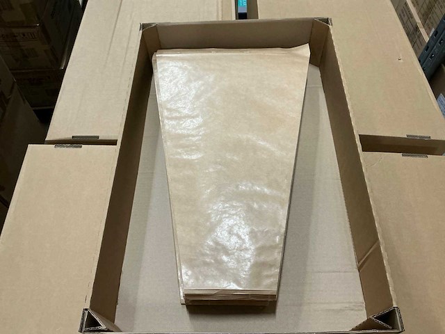 Partij bloemenhoezen kraft 60x35x13cm (12500x) - afbeelding 1 van  3