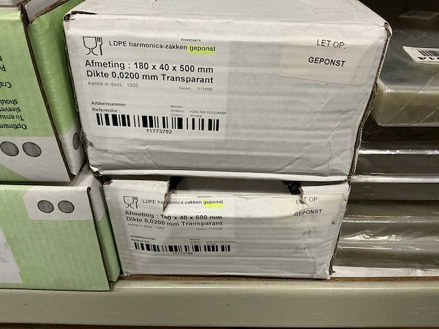 Partij bloemenhoezen/harmonica&polyethyleen zakken/opp sheets (26x) - afbeelding 7 van  11