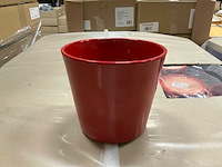 Partij bloempot rood h13xd14cm (288x) - afbeelding 1 van  4