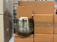 Partij bloempotten goudbronskleurig h15,5 ø15,5cm (36x) - afbeelding 1 van  4