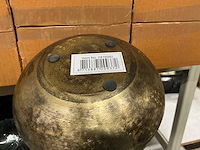 Partij bloempotten goudbronskleurig h15,5 ø15,5cm (36x) - afbeelding 3 van  4