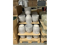 Partij bloempotten grey stone h27,5cm (34x) - afbeelding 2 van  4