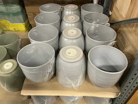 Partij bloempotten grey stone h27,5cm (36x) - afbeelding 2 van  5