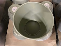 Partij bloempotten kiwi stone h27,5cm (17x) - afbeelding 2 van  4