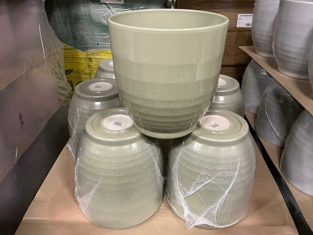 Partij bloempotten kiwi stone h27,5cm (33x) - afbeelding 1 van  4