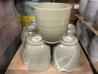 Partij bloempotten kiwi stone h27,5cm (33x) - afbeelding 1 van  4