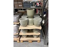 Partij bloempotten kiwi stone h27,5cm (33x) - afbeelding 4 van  4