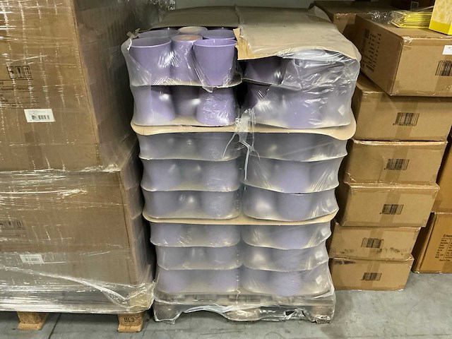 Partij bloempotten lavendelkleur ø14cm/h12,8cm (288x) - afbeelding 3 van  3
