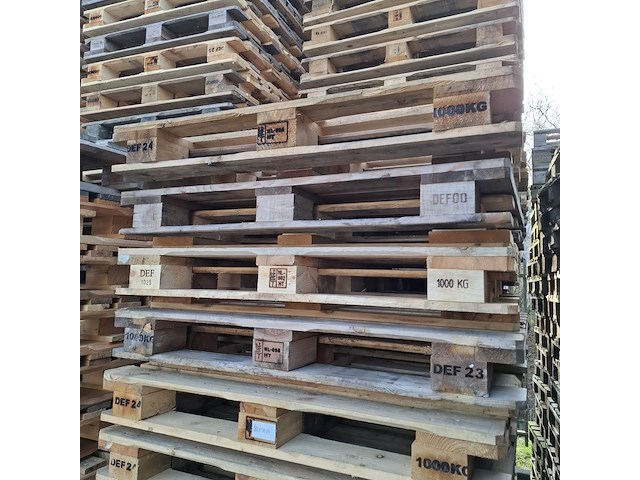 Partij blokpallets - afbeelding 2 van  5