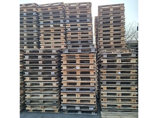 Partij blokpallets - afbeelding 1 van  5