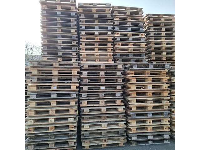 Partij blokpallets - afbeelding 1 van  5