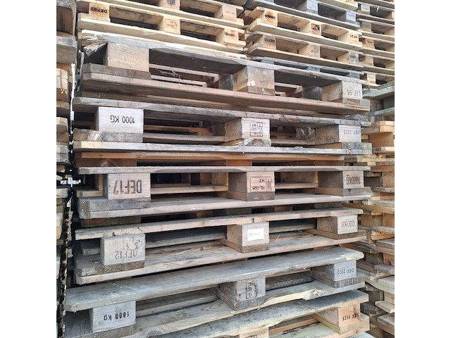 Partij blokpallets - afbeelding 2 van  5