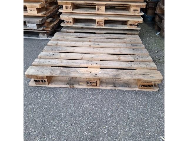 Partij blokpallets - afbeelding 4 van  5