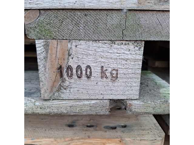 Partij blokpallets - afbeelding 3 van  5