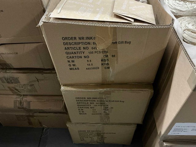 Partij boekettassen h30cm (600x) - afbeelding 8 van  8