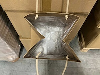 Partij boekettassen ribbel 24x24x24cm (1110x) - afbeelding 2 van  4