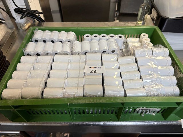 Partij bonnen printer papier - afbeelding 1 van  2