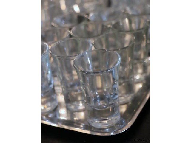 Partij borrelglazen incl. 4x dienbladen - afbeelding 2 van  3