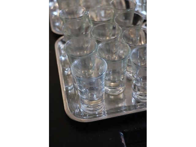 Partij borrelglazen incl. 4x dienbladen - afbeelding 3 van  3
