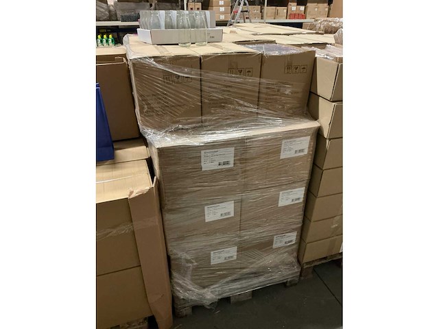 Partij bottle glass clear h14cm (1440x) - afbeelding 2 van  5