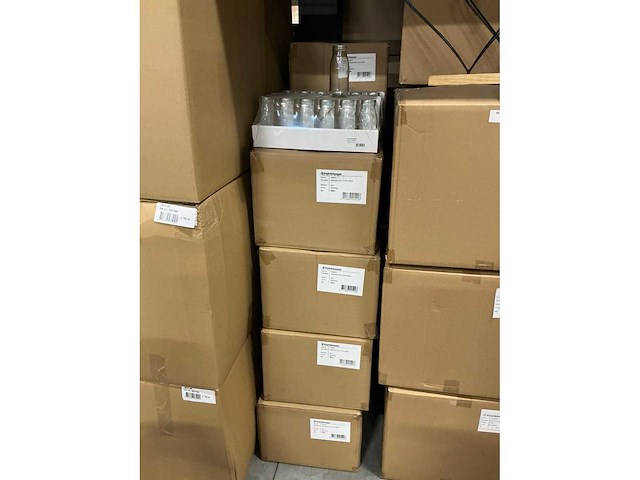 Partij bottle glass clear h14cm (672x) - afbeelding 2 van  6