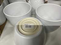 Partij boule pot h13xd15cm wit mat (65x) - afbeelding 3 van  4