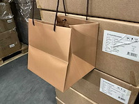 Partij bouquet bags brown 24x24x24cm (720x) - afbeelding 4 van  8