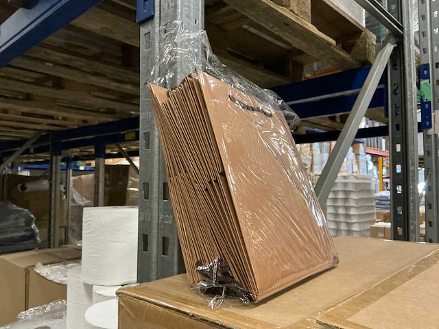 Partij bouquet bags brown 24x24x24cm (720x) - afbeelding 8 van  8