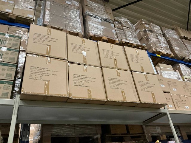 Partij bouquet bags kraft star 23/23x10/10x18cm (480x) - afbeelding 4 van  5