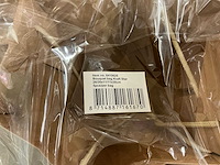 Partij bouquet bags kraft star 26/26x11/11x30cm (160x) - afbeelding 2 van  5