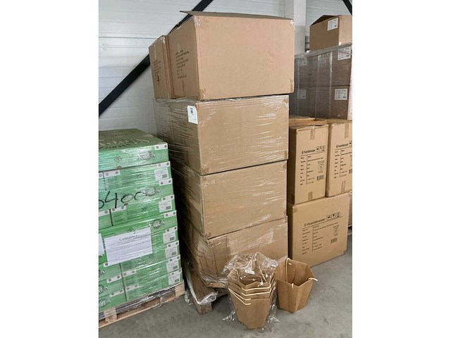 Partij bouquet bags kraft star 26/26x11/11x30cm (160x) - afbeelding 4 van  5