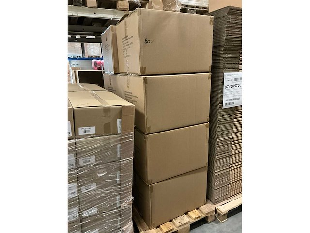 Partij bouquet bags kraft star 26/26x11/11x30cm (160x) - afbeelding 4 van  5