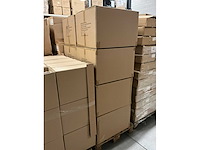 Partij bouquet bags kraft star 26/26x11/11x30cm (160x) - afbeelding 4 van  5