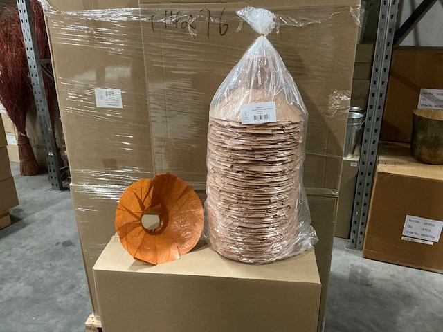 Partij bouquet cover kraft ø36cm orange (2700x) - afbeelding 1 van  6