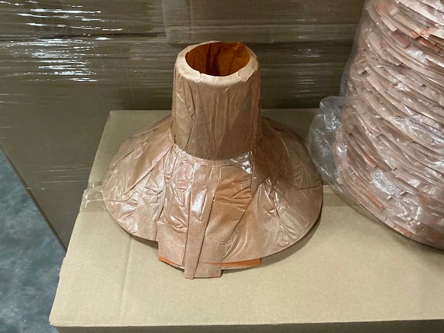 Partij bouquet cover kraft ø36cm orange (2700x) - afbeelding 4 van  6