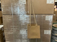 Partij bouquet ribbel bags 24x24x24cm brown (2400x) - afbeelding 1 van  6