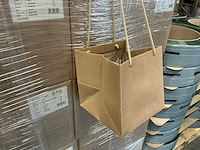 Partij bouquet ribbel bags 24x24x24cm brown (2400x) - afbeelding 4 van  6
