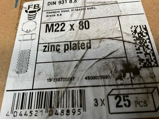 Partij bouten en moeren - afbeelding 13 van  13