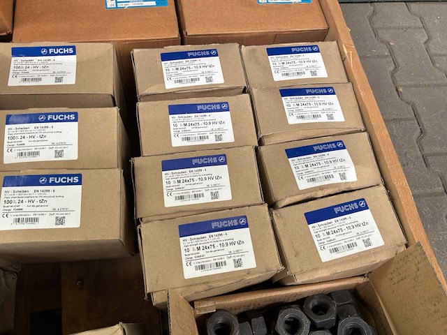 Partij bouten, moeren & ringen - afbeelding 2 van  6