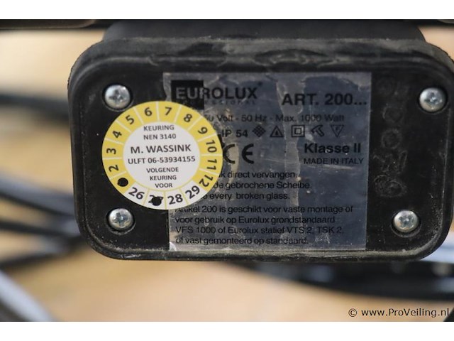 Partij bouwlampen o.a. eurolux art.100 en art.200 - afbeelding 5 van  7