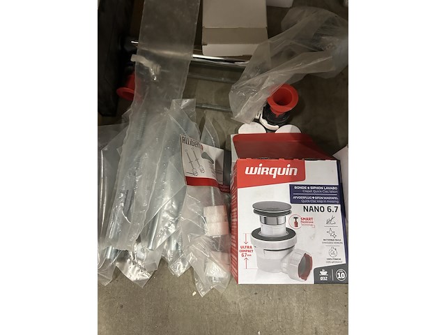 Partij bouwmarkt artikelen w.o. afvoerplug, hoekstopkraan w.o. raminex, wisa, wirquin - afbeelding 3 van  7