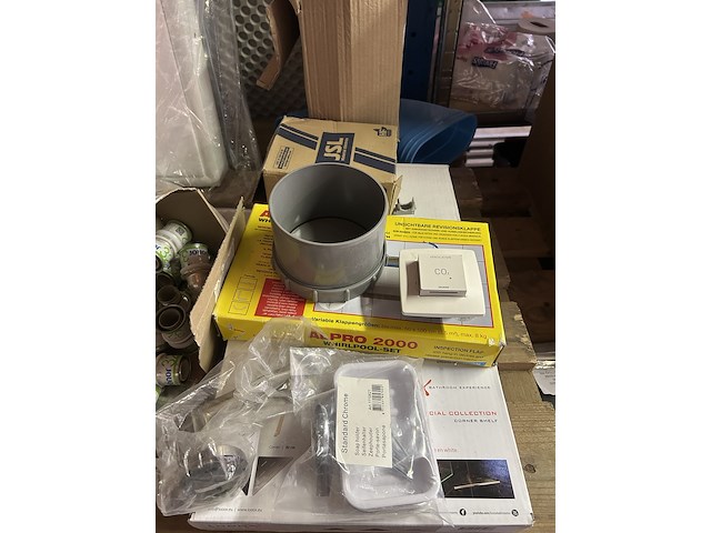 Partij bouwmarkt artikelen w.o. badkameraccessoires, persfittingen, w.o. uponor, honeywell, alpro - afbeelding 8 van  11