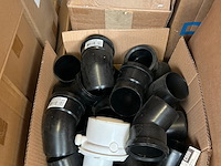 Partij bouwmarktartikelen w.o. diverse pvc buismateriaal buis delen/bochten - afbeelding 5 van  7