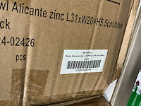 Partij bowl alicante zinc l31xw20xh5,5cm black (255x) - afbeelding 5 van  5