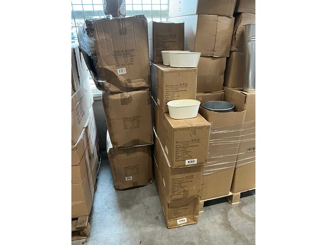 Partij bowl bolton zinc l24xw15xh9,5cm cream metal (480x) - afbeelding 2 van  3