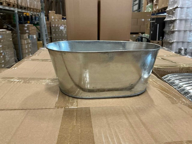 Partij bowl bolton zinc l24xw15xh9,5cm natural (160x) - afbeelding 1 van  5